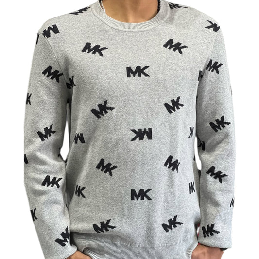 Michael Kors Men's All Over Print MK Logo sweatshirt size M