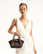 JW pei Hana Mini Tote Bag - Dark Brown