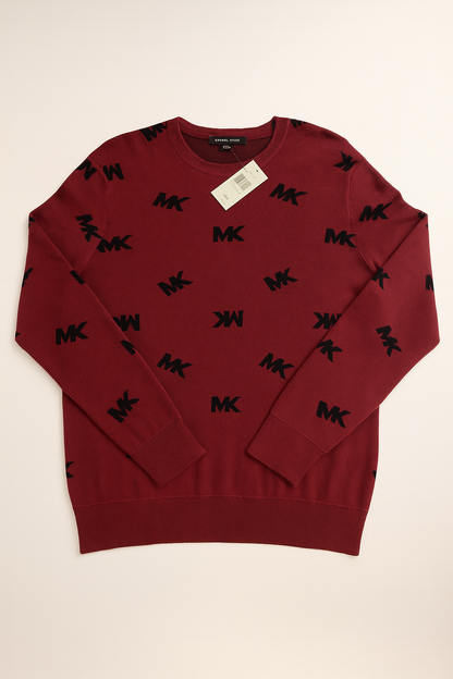 Michael Kors Men's All Over Print MK Logo sweatshirt size L