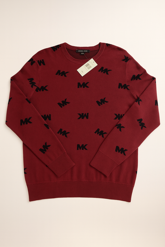 Michael Kors Men's All Over Print MK Logo sweatshirt size L