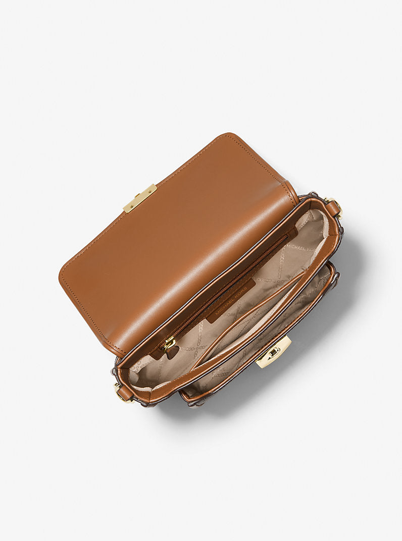 MICHAEL MICHAEL KORS
Bradshaw Medium Logo and Leather Messenger Bag