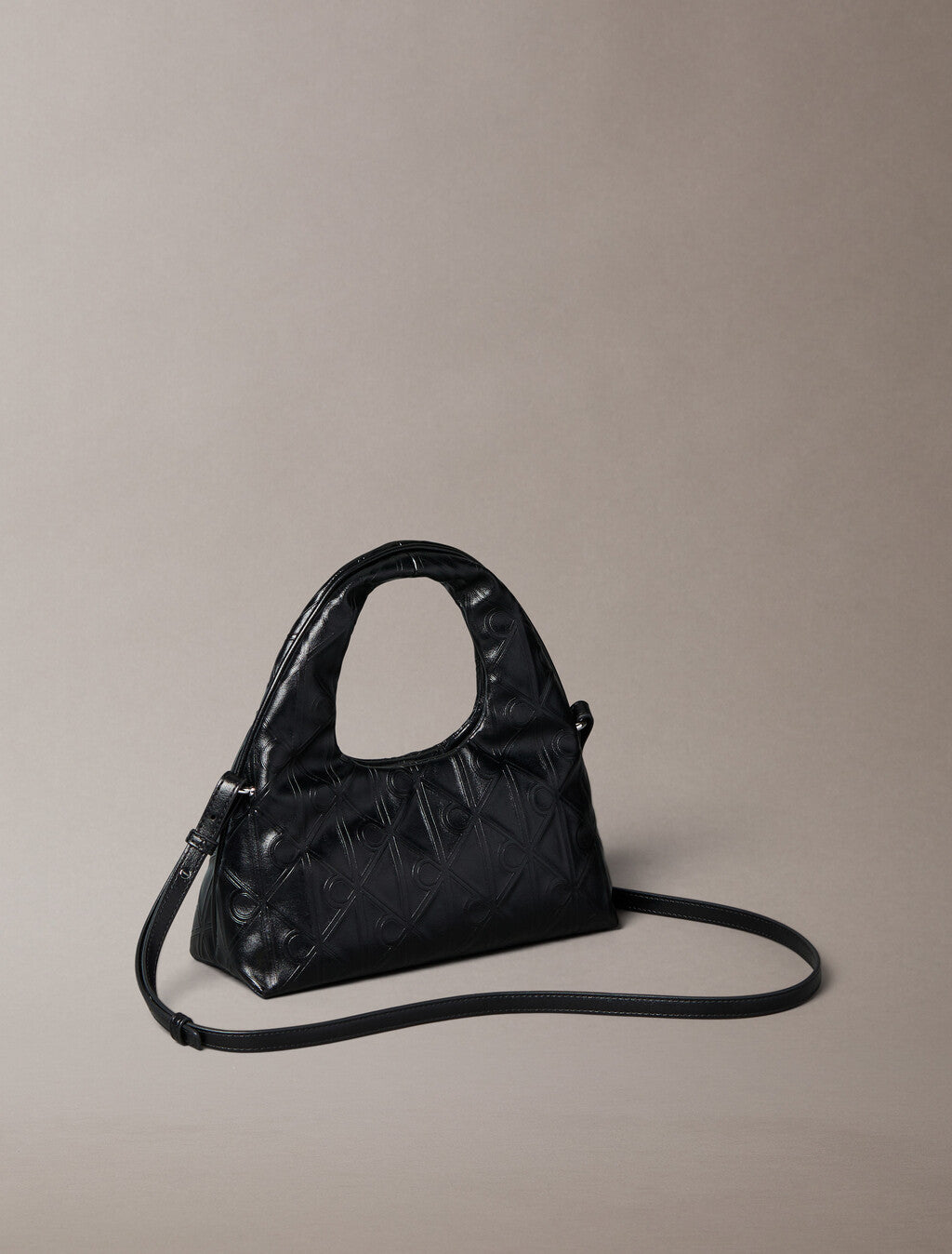 Calvin Klein Puffer Emblem Logo Small Bag in black