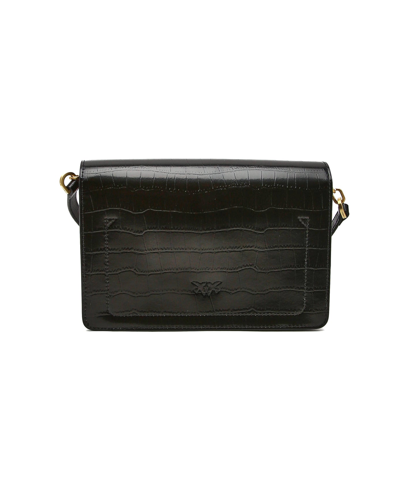 Pinko Leather messenger bag LOVE CLICK CLASSIC PURE SHAPES