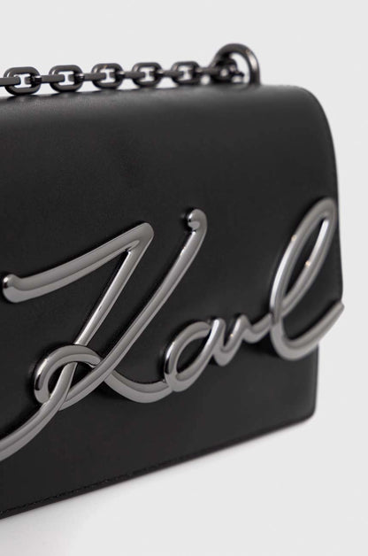 Karl Lagerfeld leather handbag
black color