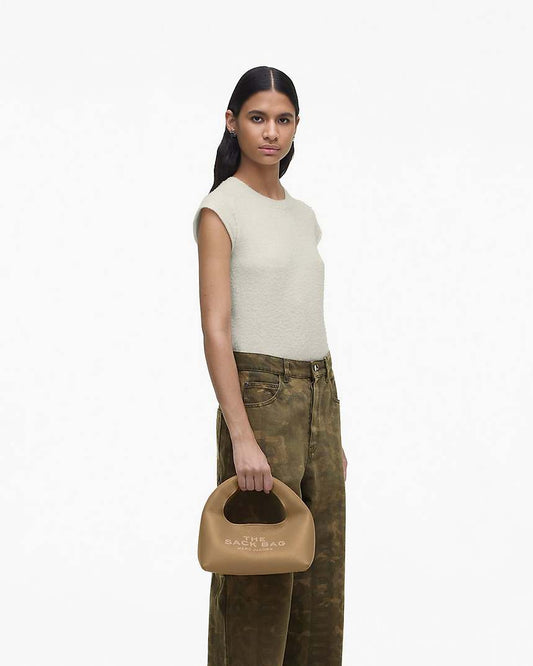 MARC JACOBS THE MINI SACK BAG IN BEIGE