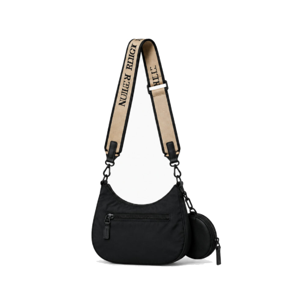 True Religion Mini Crescent Hobo Bag In Black
