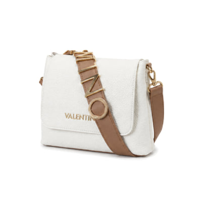Valentino Bags Alexia Crossbody Bag In White And Tan