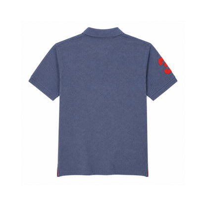 U.S. Polo T-Shirt Assn. Heather Blue Polo