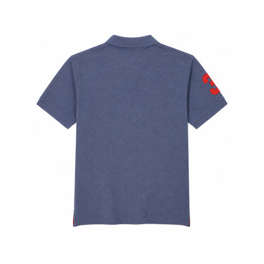 U.S. Polo T-Shirt Assn. Heather Blue Polo
