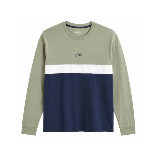 Hollister Men's T-Shirt Colorblock Long-Sleeve