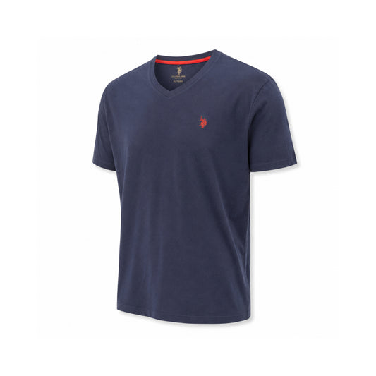 U.S. Polo T-Shirt Assn. Navy Blue Cotton Crewneck