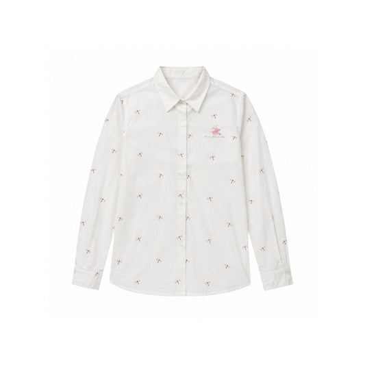 Beverly Hills White Button-Down Shirt
