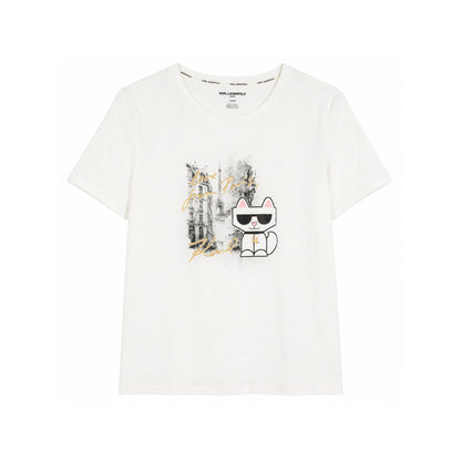 Karl Lagerfeld T-Shirt Choupette in Paris White