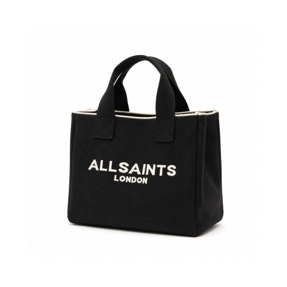 AllSaints Logo Tote Bag In Black