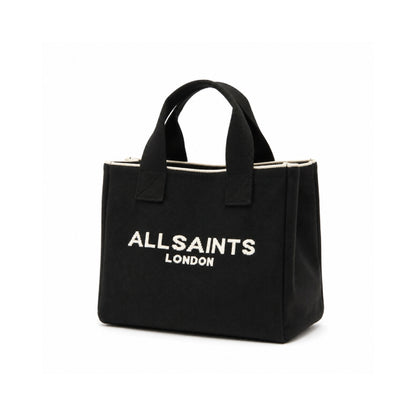 AllSaints Logo Tote Bag In Black