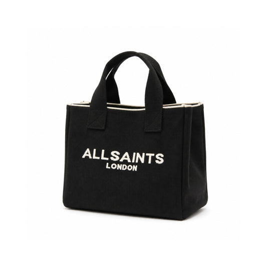 AllSaints Logo Tote Bag In Black