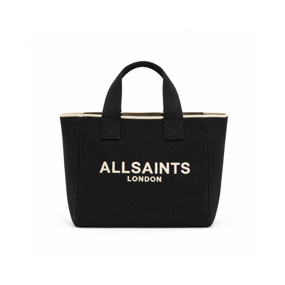 AllSaints Logo Tote Bag In Black