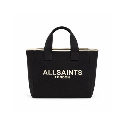AllSaints Logo Tote Bag In Black