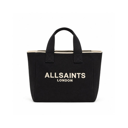 AllSaints Logo Tote Bag In Black