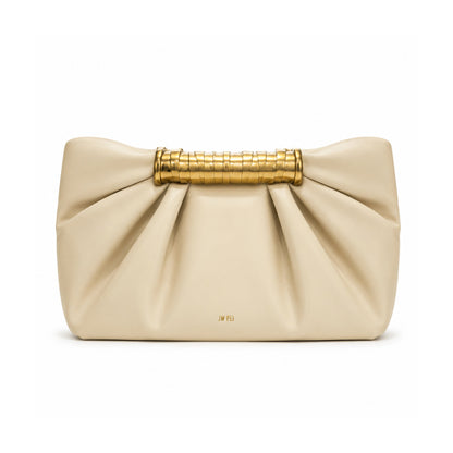JW PEI Leia Metal Handle Top Handle Bag In Beige
