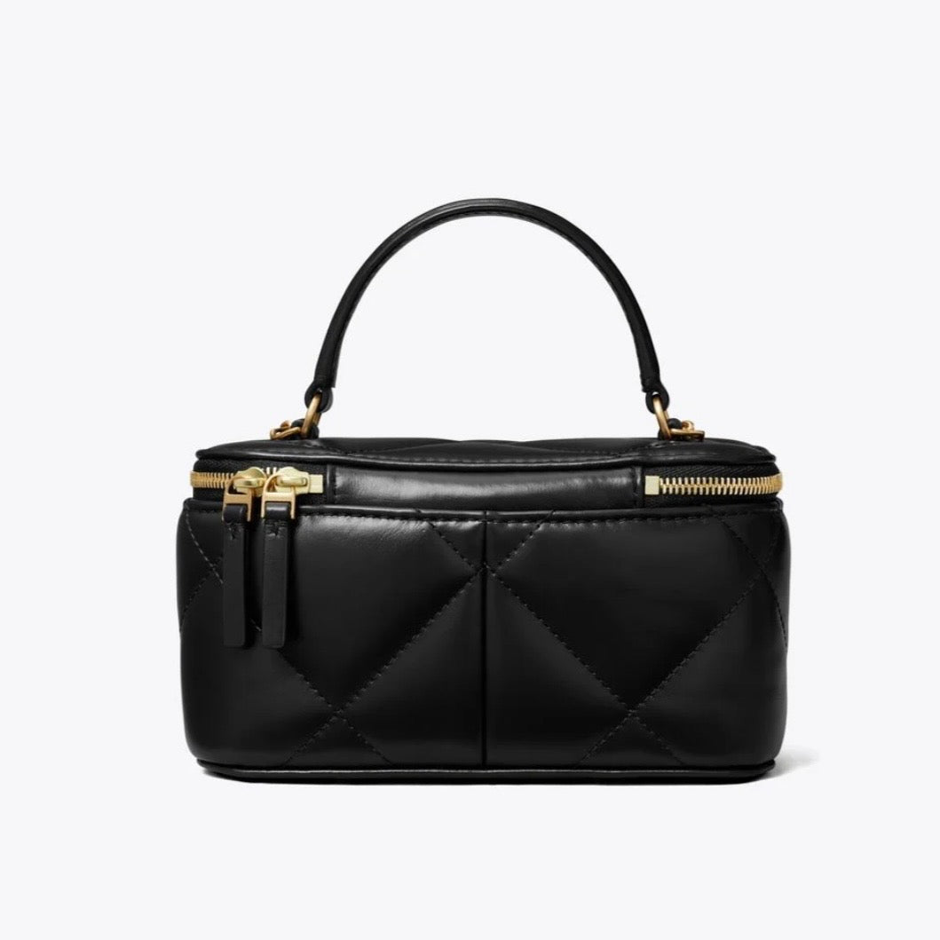 TORY BURCH KIRA CHARM DIAMOND QUILT VANITY CASE