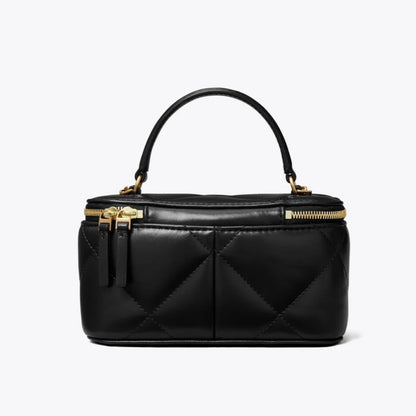 TORY BURCH KIRA CHARM DIAMOND QUILT VANITY CASE