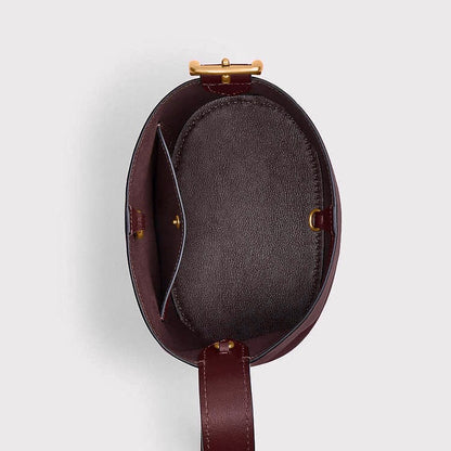 Coach Bleecker Bucket Bag 21 in burgundy