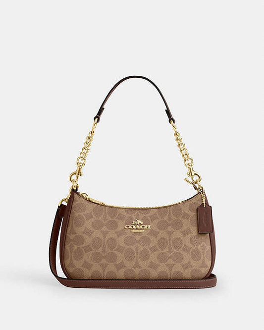 Coach Teri Shoulder Bag In Signature Canvas
