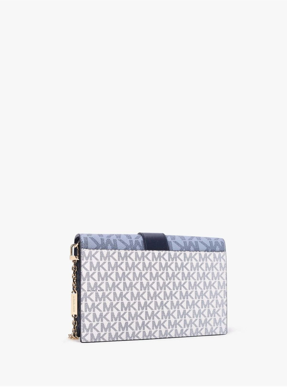 Micheal Kors crossbody bag with chain in blue