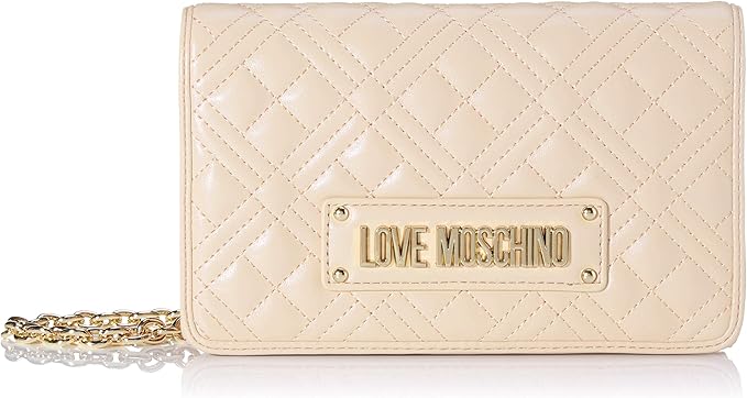 Love Moschino womens New Shiny Quilted Shoulder Bag
