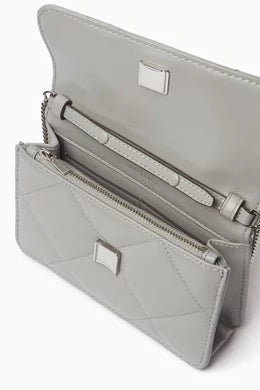 Tory Burch Kira Mini bag with a diamond-patterned quilted design and Nappa leather chain