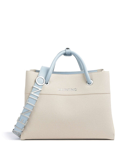 Valentino Alexia Shopping Handbag in ecru