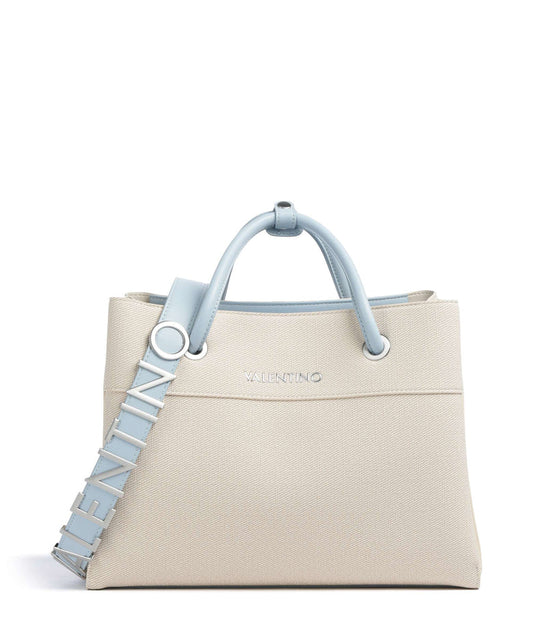 Valentino Alexia Shopping Handbag in ecru