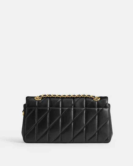 Coach Tabby Shoulder Bag 26  With Pillow Quilting black