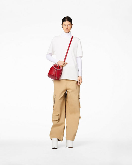 THE LEATHER BUCKET BAG MARC JACOBS IN RED