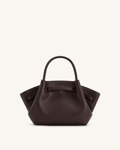 JW PEI Hana Mini Tote bag in dark brown.