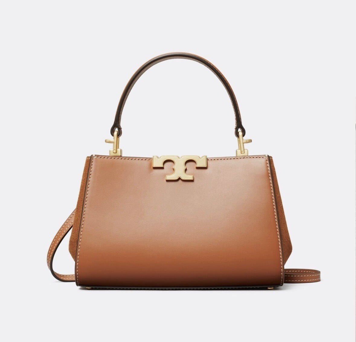 Tory Burch Mini Eleanor Satchel in camel