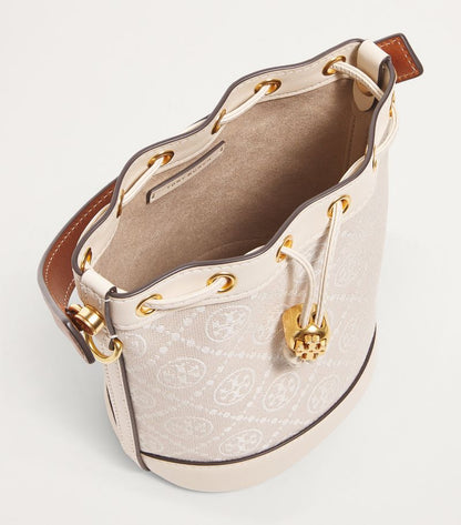 Tory Burch monogram bucket mini bag