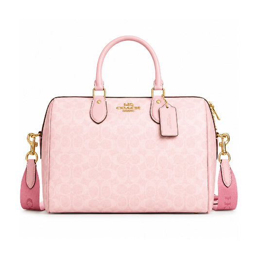 Coach Mini Rowan Crossbody Bag in Baby Pink