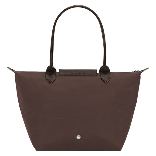 LONGCHAMP LE PLIAGE GREEN M TOTE BAG IN MOCHA