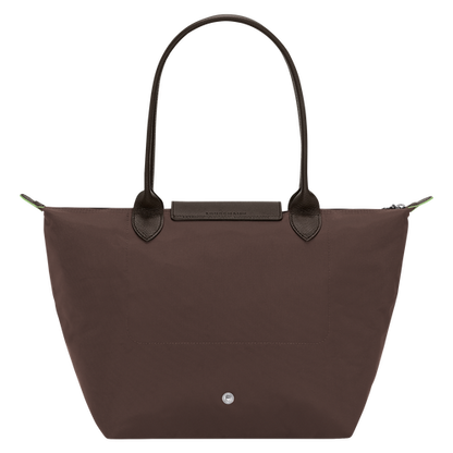 LONGCHAMP LE PLIAGE GREEN M TOTE BAG IN MOCHA