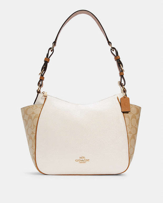 Coach Rori Shoulder Bag In Colorblock Signature Canvas