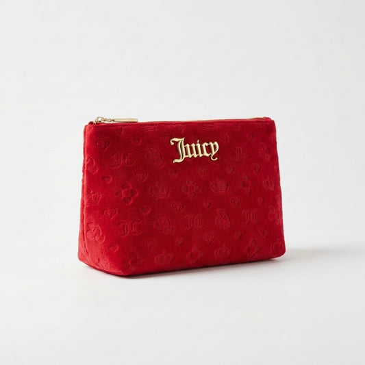 Juicy Couture Women’s red Velvet L Cosmetics Pouch