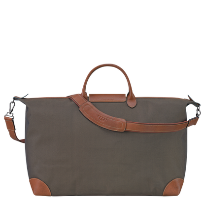 LongChamp Le Pliage Original M Russian canvas and leather travel bag