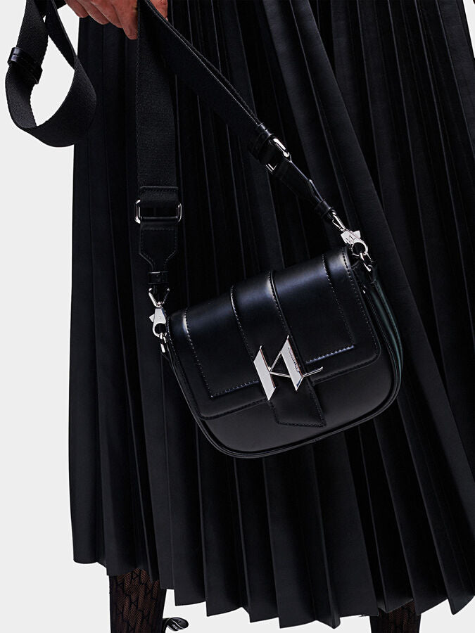 KARL LAGERFELD K/Saddle Black crossbody bag