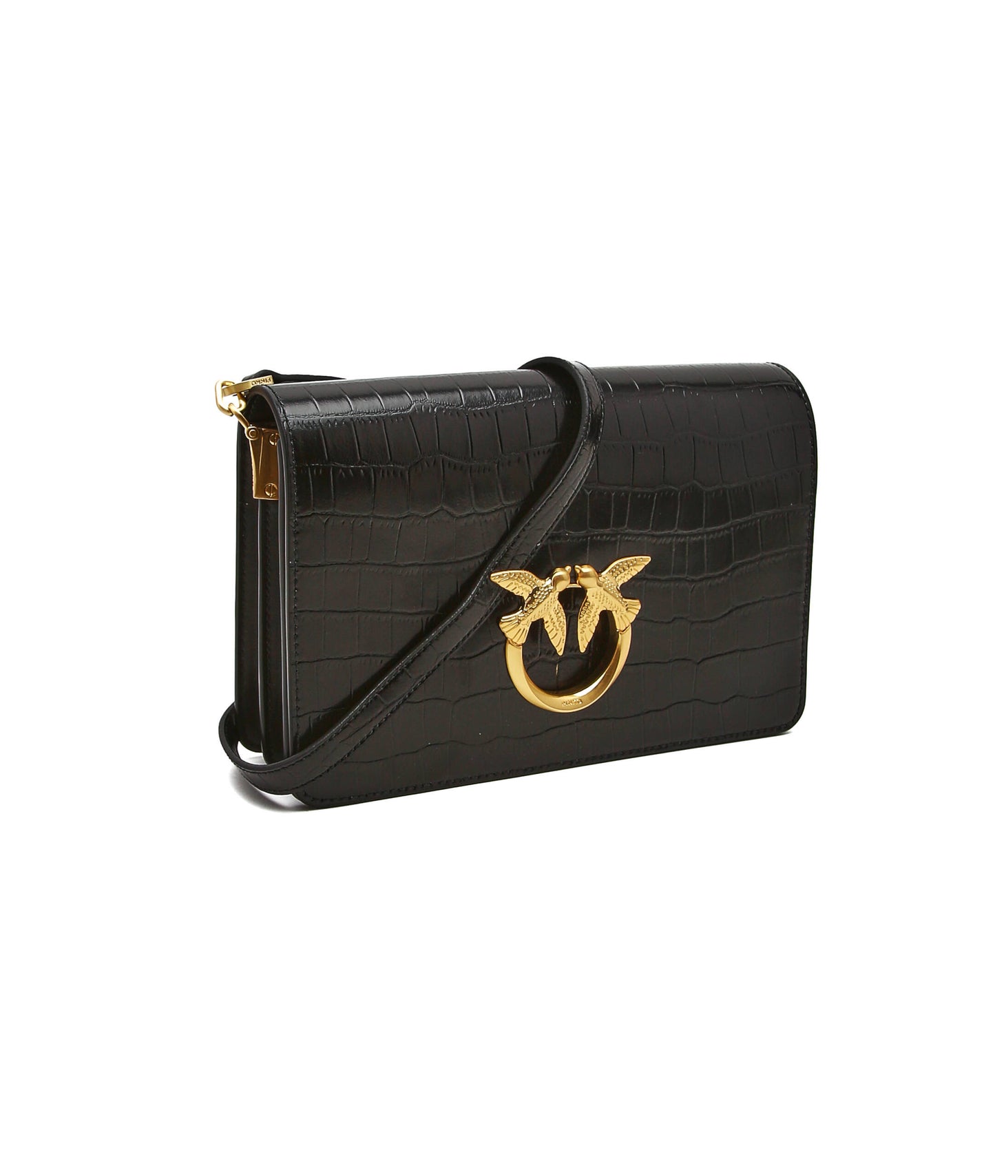 Pinko Leather messenger bag LOVE CLICK CLASSIC PURE SHAPES