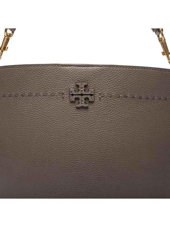Tory Burch Handbag McGraw Bucket Bag Grey