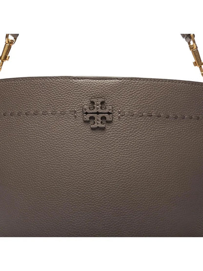 Tory Burch Handbag McGraw Bucket Bag Grey