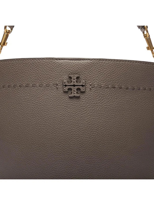 Tory Burch Handbag McGraw Bucket Bag Grey