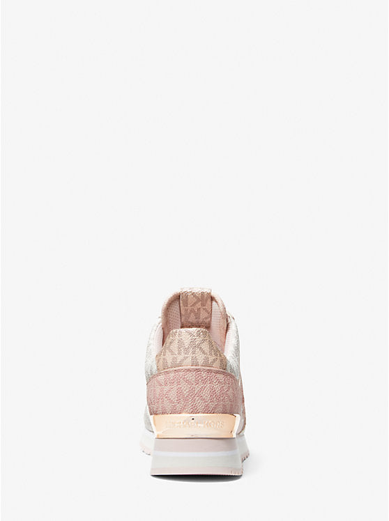 Michael Kors Maddy Two-Tone Logo Trainer pink